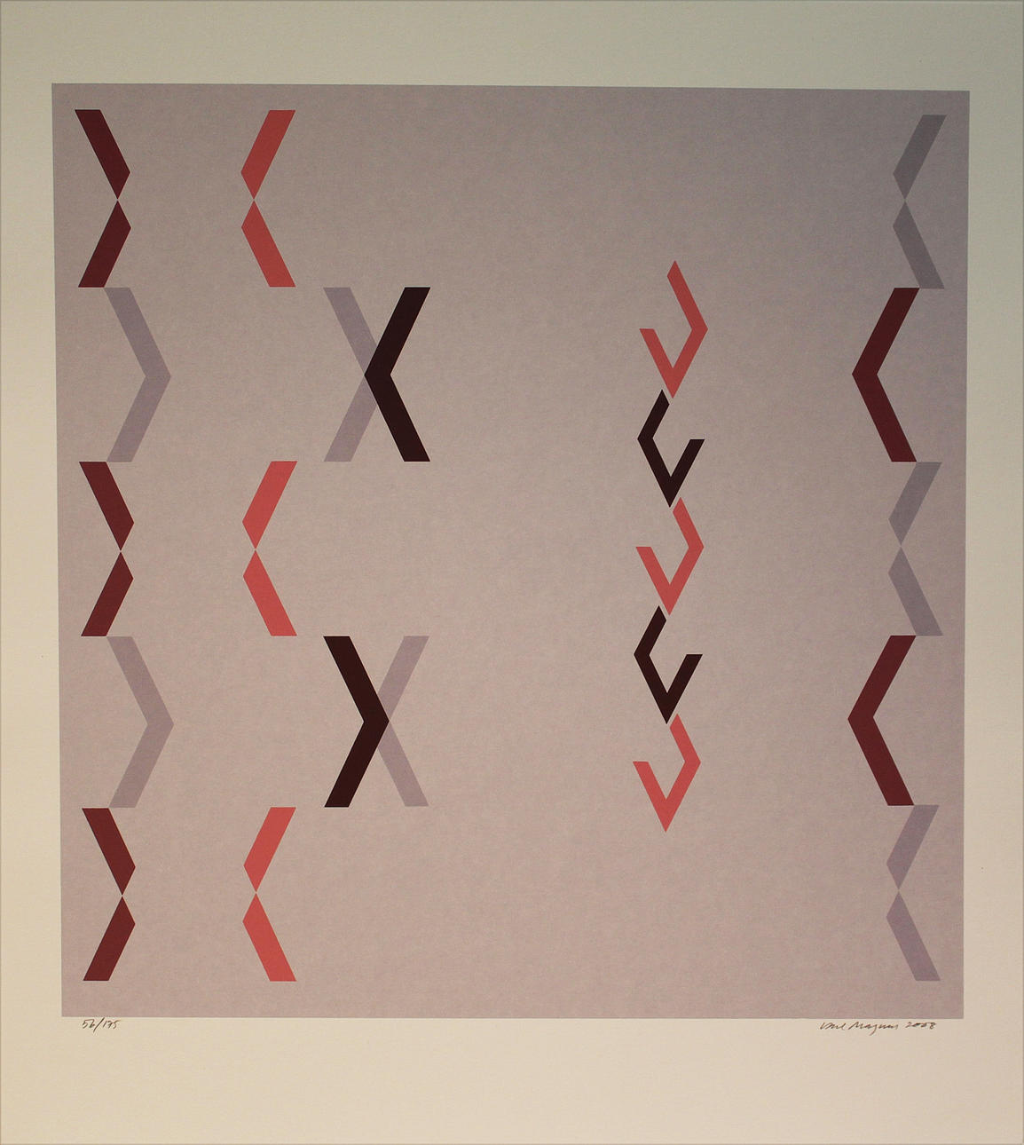 CARL MAGNUS. Intryck Minnen från Burma. Färgserigrafi. Signerad och daterad 2008. 57/175.