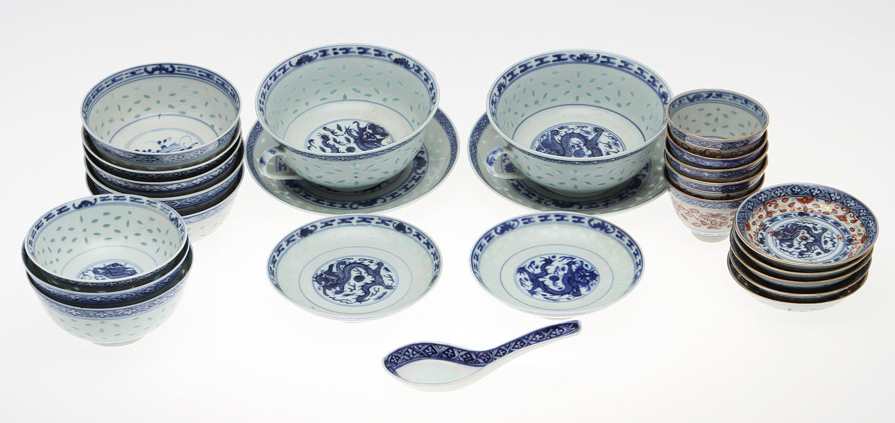 SERVISDELAR, 25 delar, Risporslin, Kina.