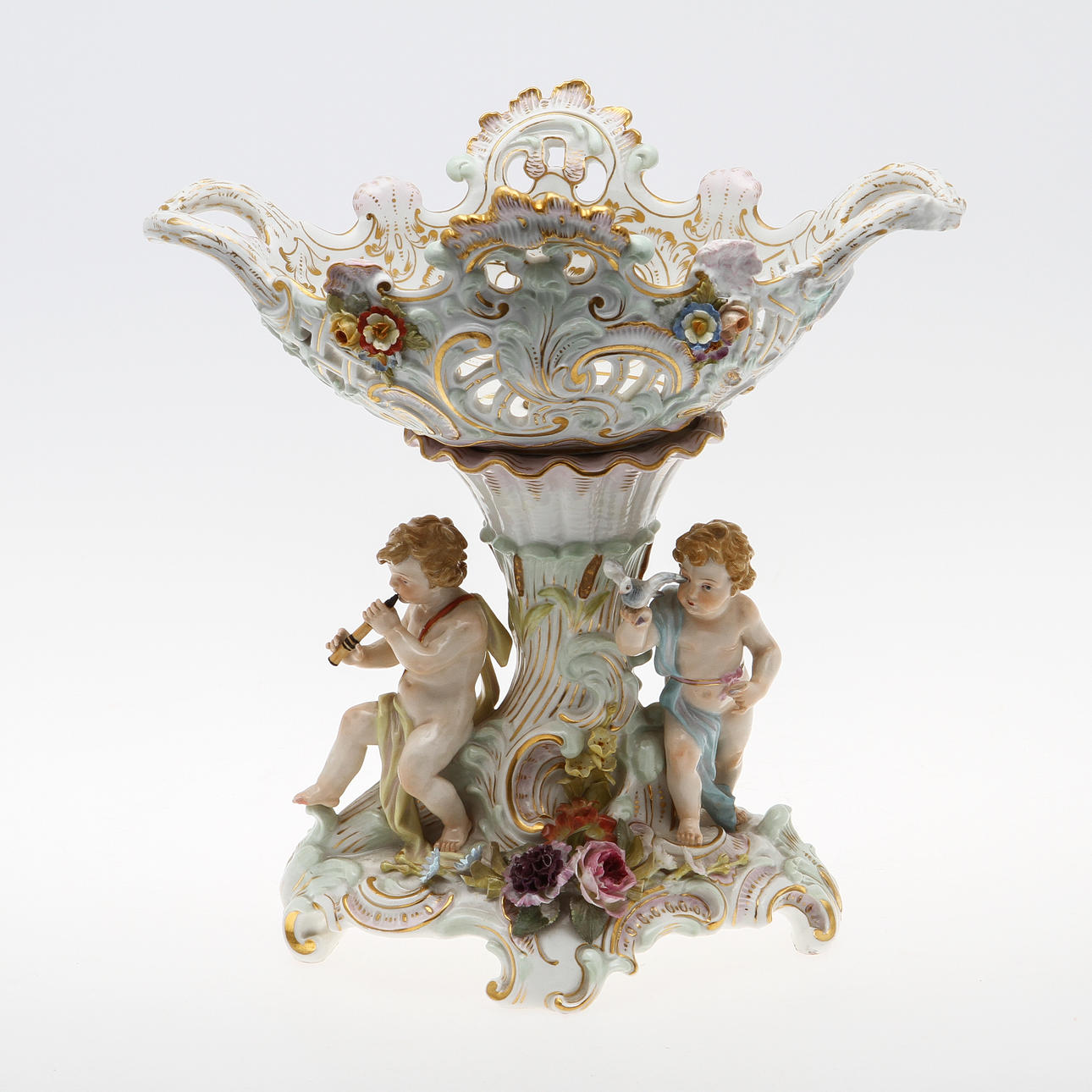 UPPSATSSÅL, Porslin, rokokostil, Meissen, Tyskland.