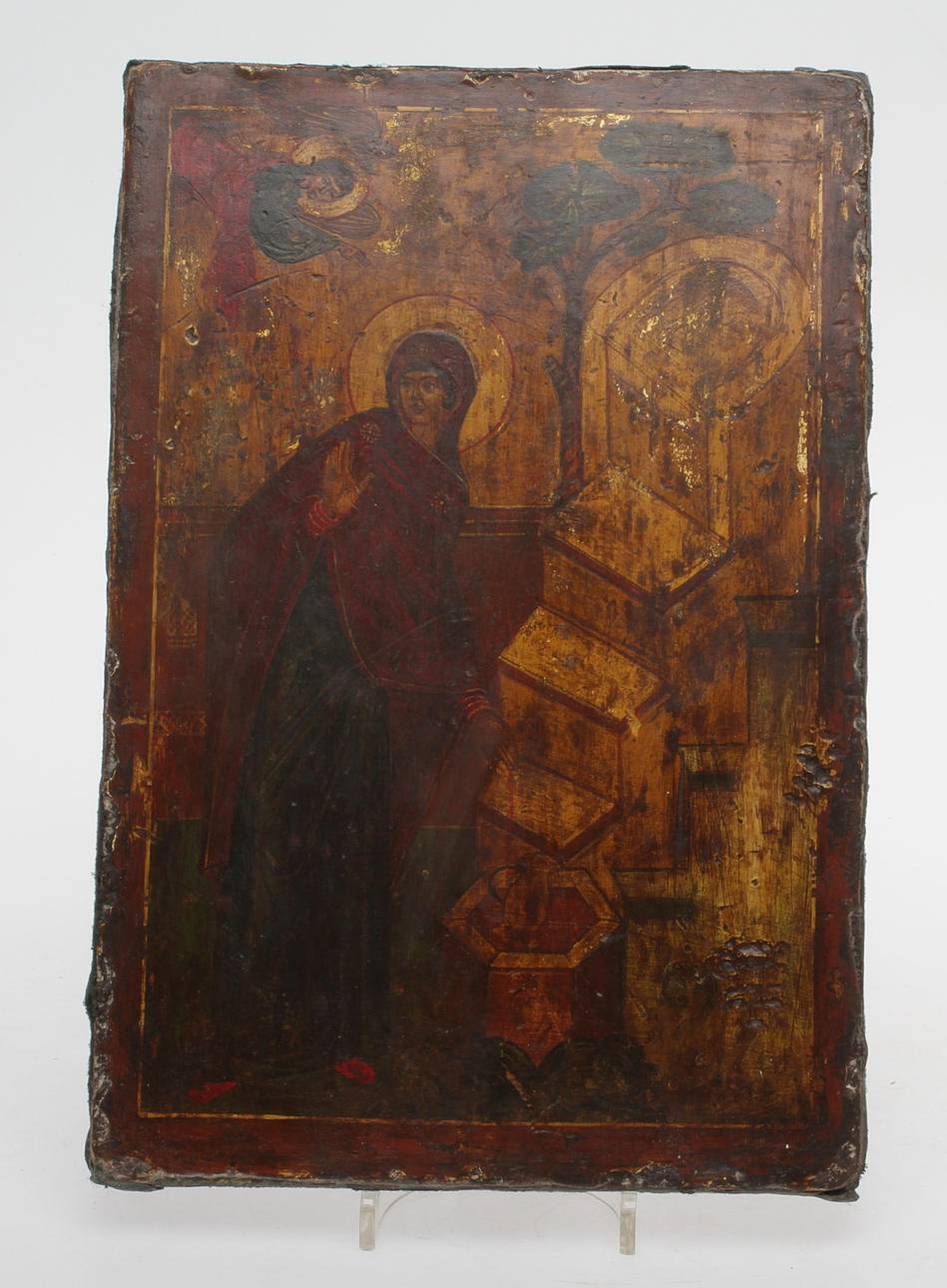 IKON, trol. Ryssland, med motiv av helgon.