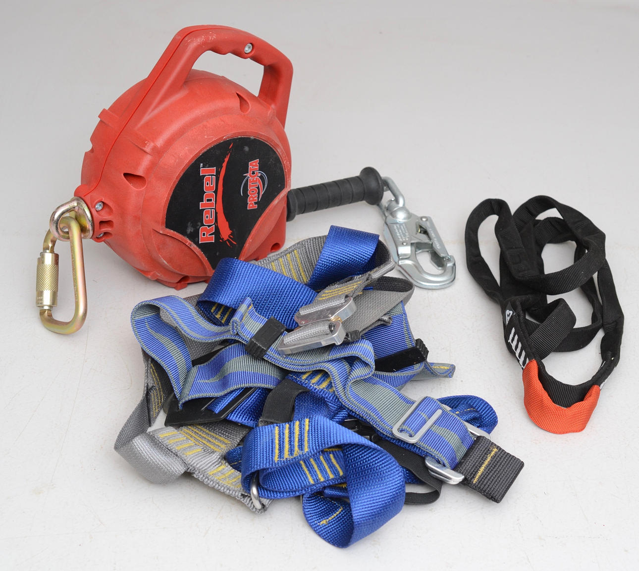Climbing equipment.