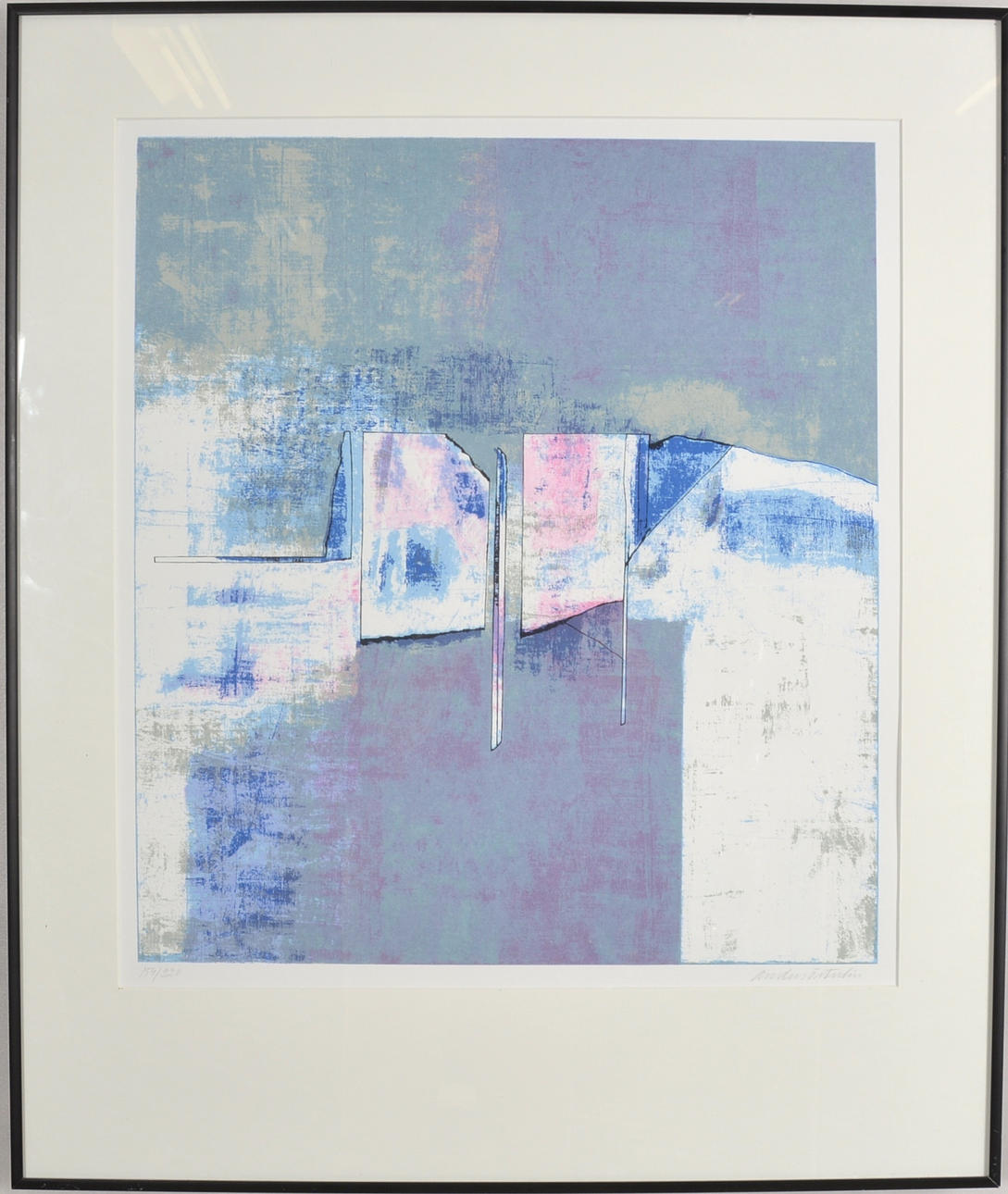 ANDERS ÖSTERLIN. Färglitografi.