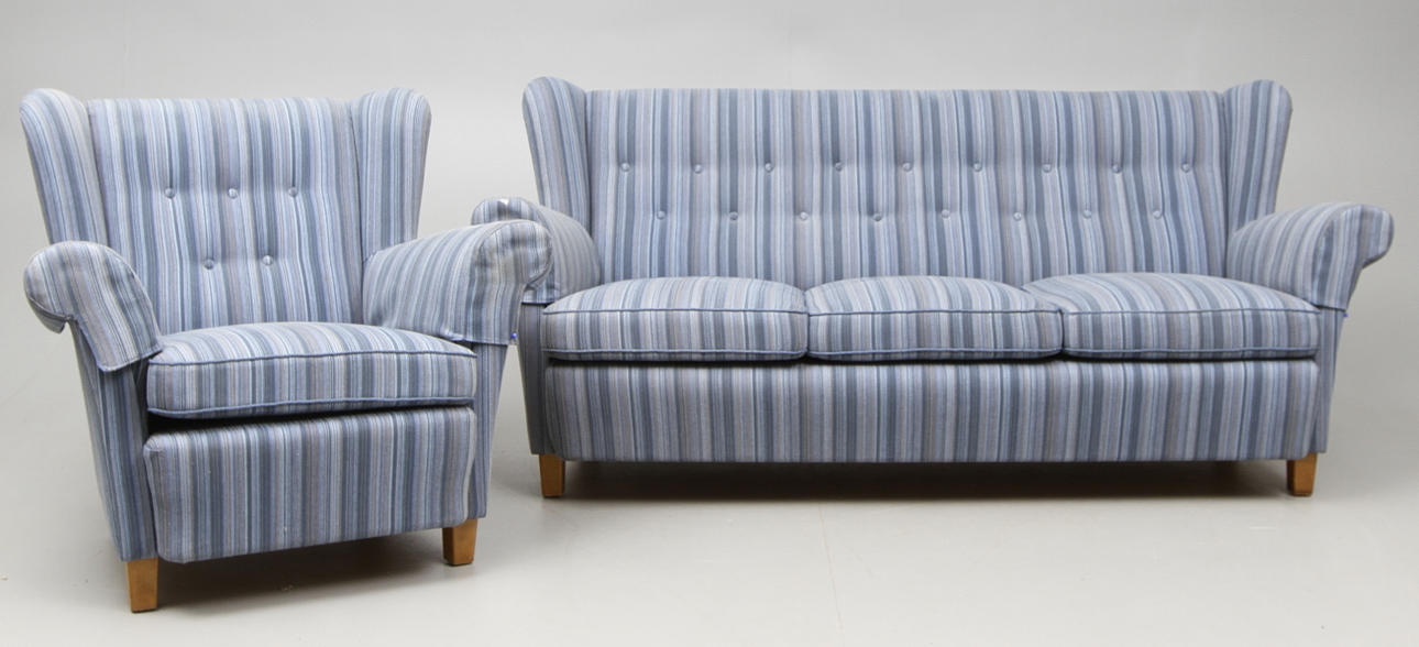 SOFFGRUPP, 2 delar, 1940-tal.