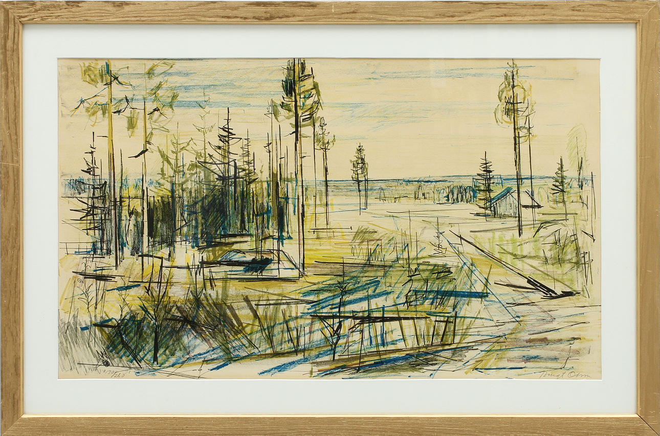 BENGT OLSON. Litografi, signerad numrerad 130/260.