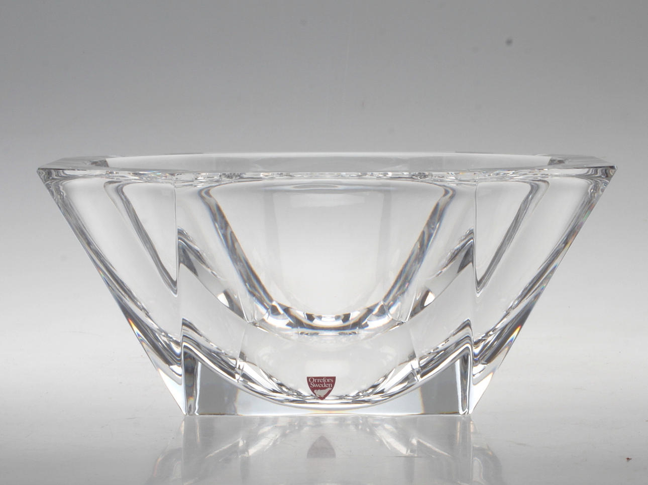 BOWL, crystal, Lars Hellsten, Orrefors.