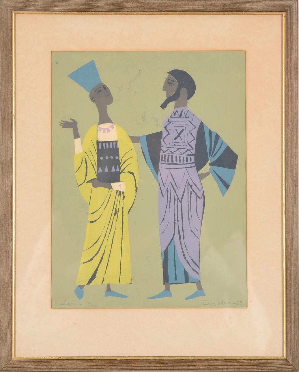 ERIC STRÖM. Färgserigrafi.