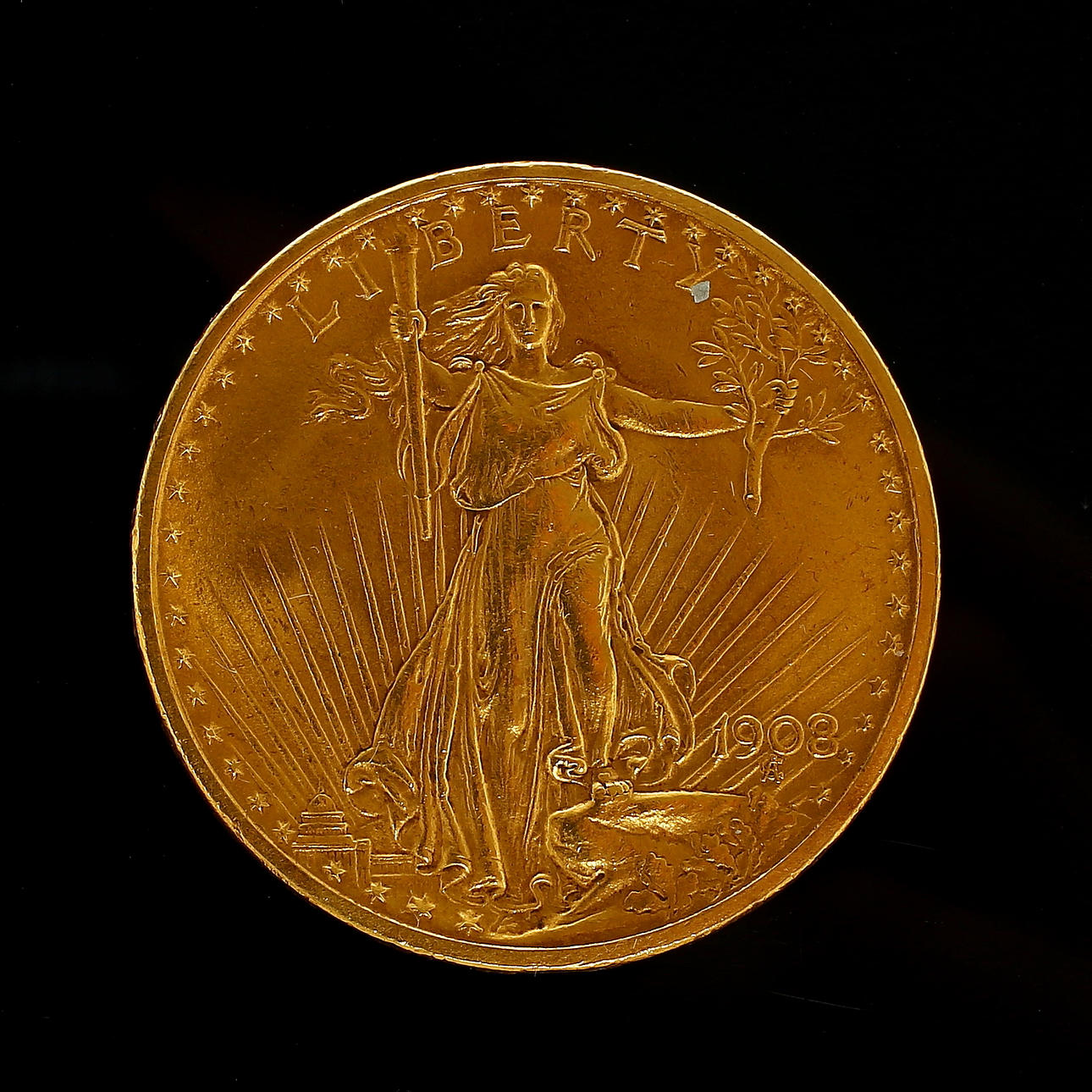 MONEDA, 20 dólares oro, USA, 1908.
