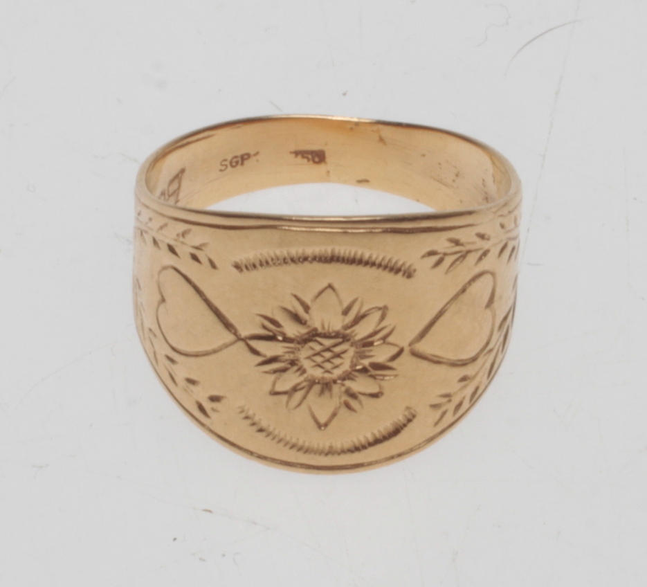 GOTLANDS RING, 18k gold, weight approx. 4.3 gr.
