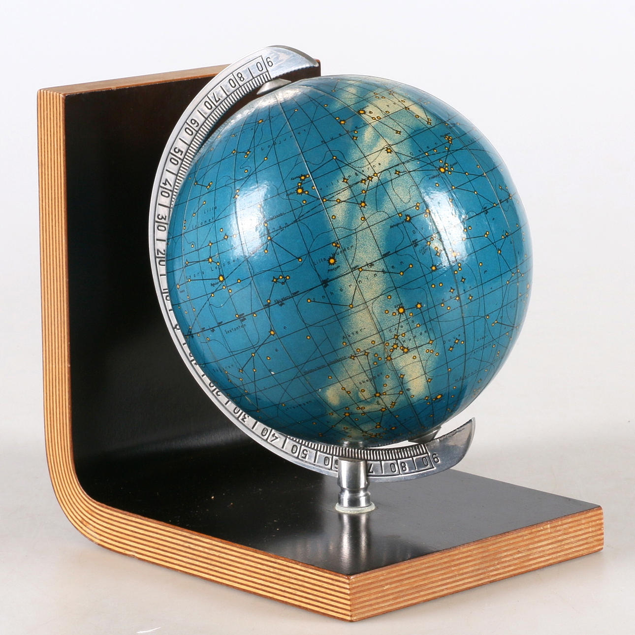 BOOKEND, with globe, Ivar Asp, 20th century.