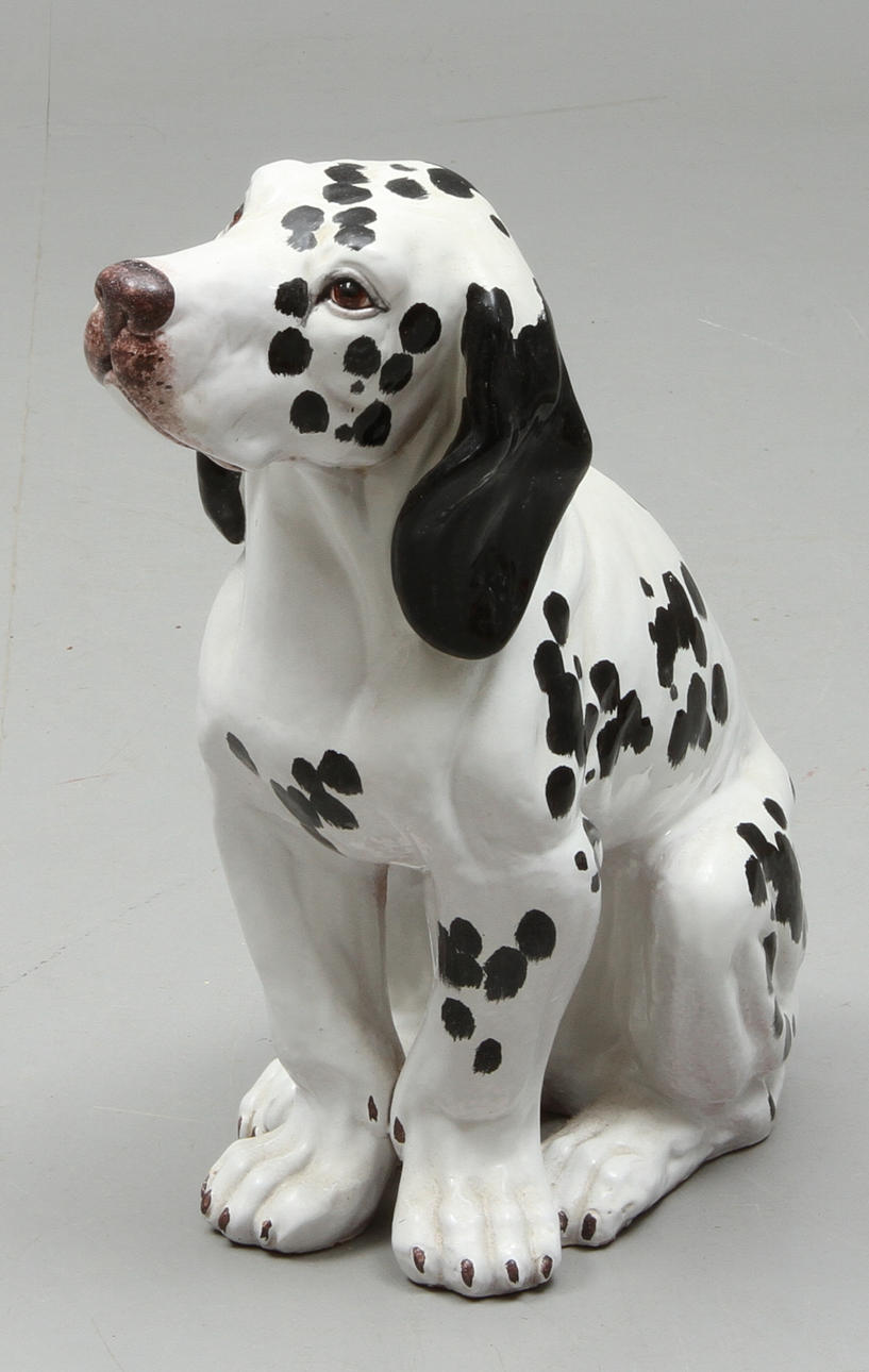 FIGURIN, Hund, keramik, 1900-tal.