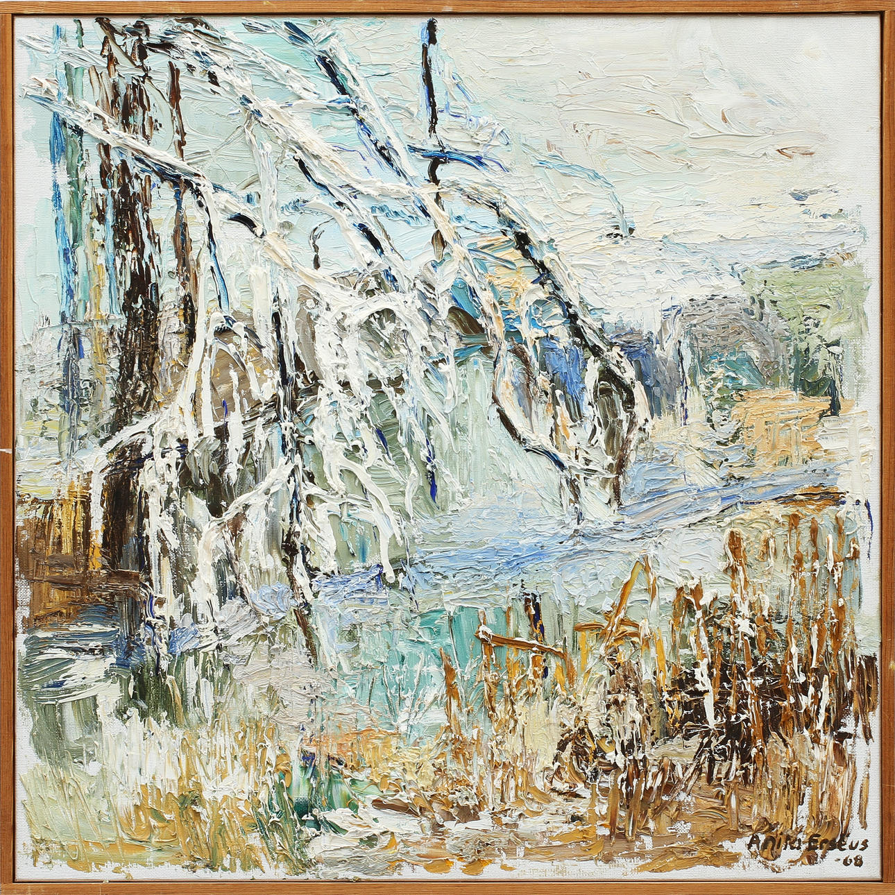 ANITA ERSÉUS. Olja på duk, signerad-68.