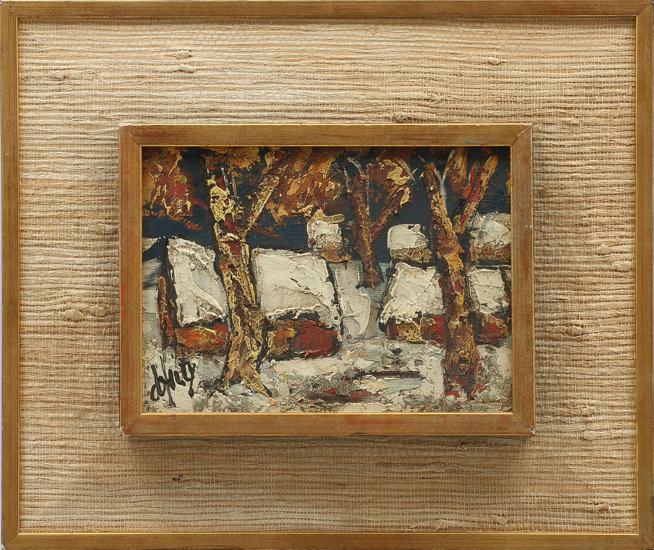 HENRI DANTY. Olja på duk, signerad.