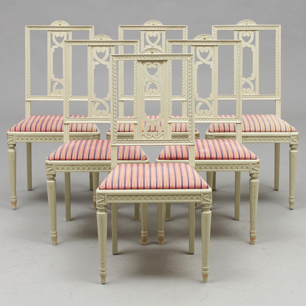 STOLAR, 6 st, gustaviansk stil, 1900-tal.