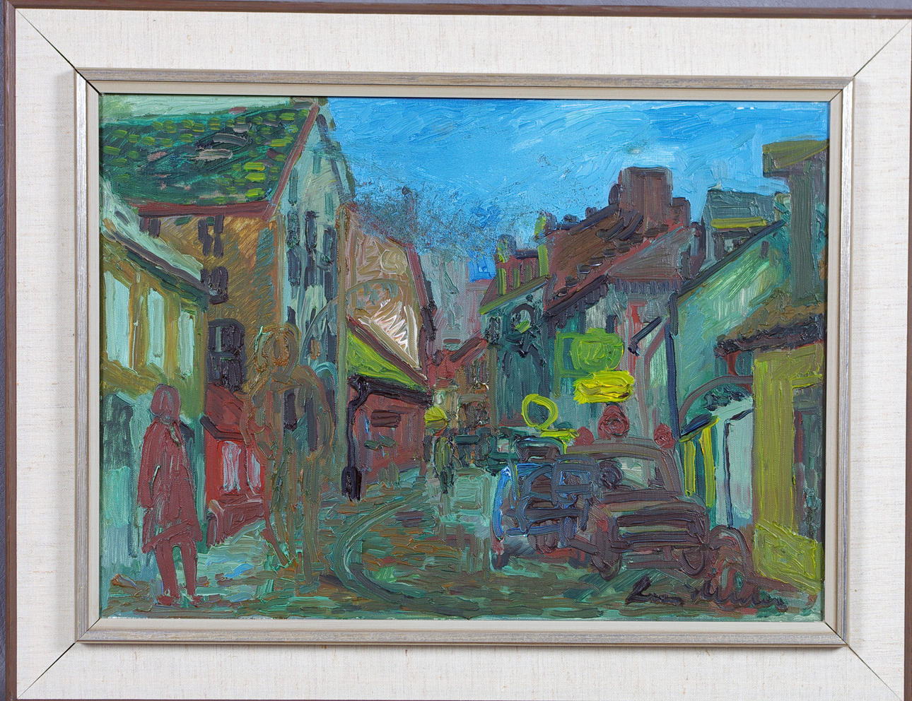 LARS HERDER. Helsingborgsmotiv, olja på duk.