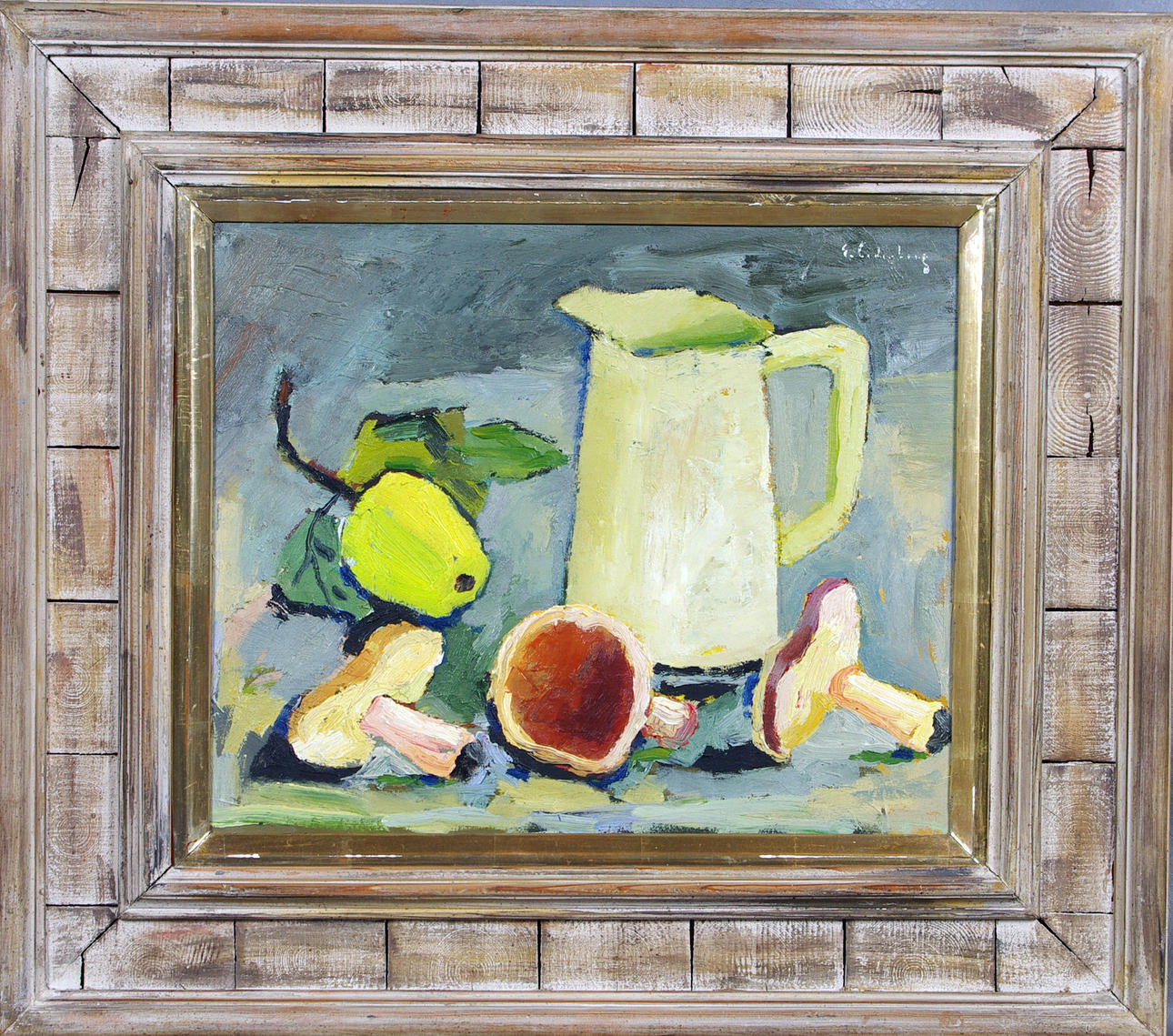 ERIC CEDERBERG. stilleben, olja på pannå.