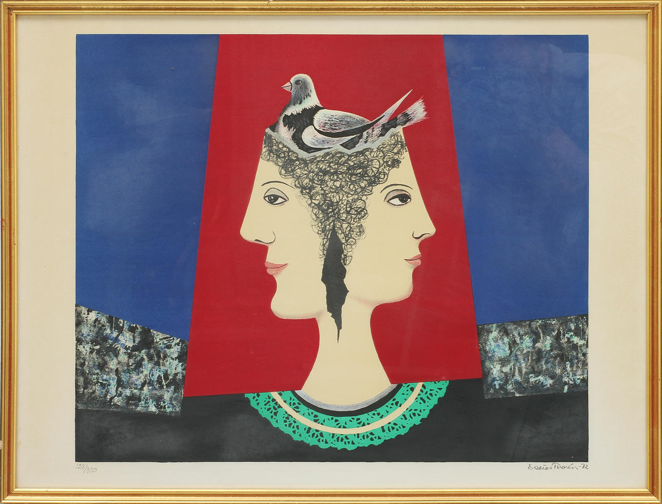 ESAIAS THORÉN. Färglitografi, signerad och numrerad 128/350.