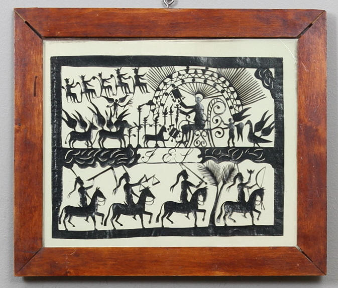 SILUETTKLIPP, 2 st, 1800-tal.