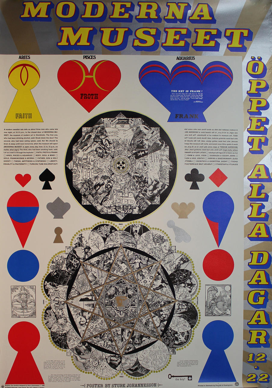 STURE JOHANNESSON. A Model for A Qualitative Society 1968, Moderna Museet Stockholm. Offsettryck. Osignerad.