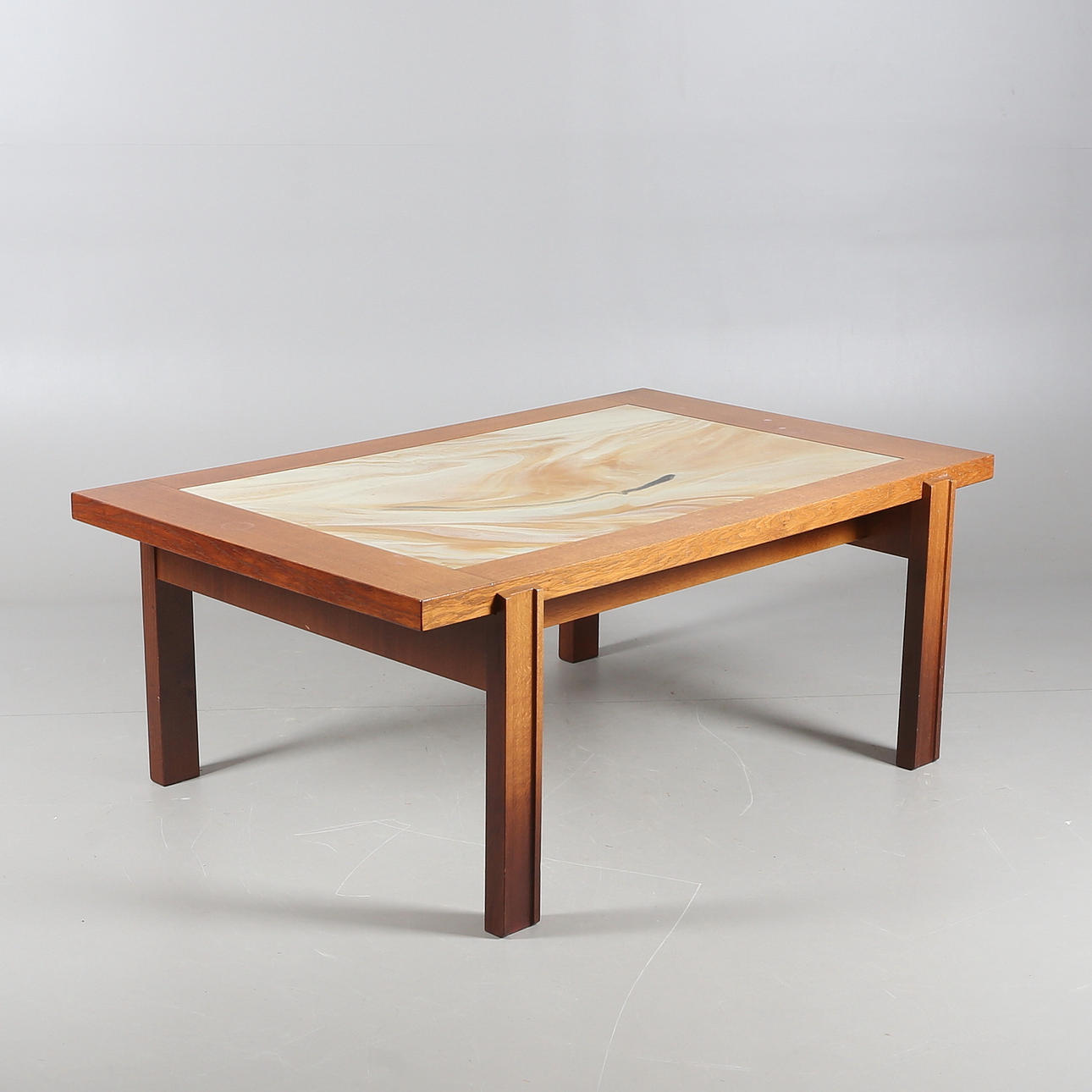 COFFEE TABLE, plastic top, hard lacquered, 1970s/80s.