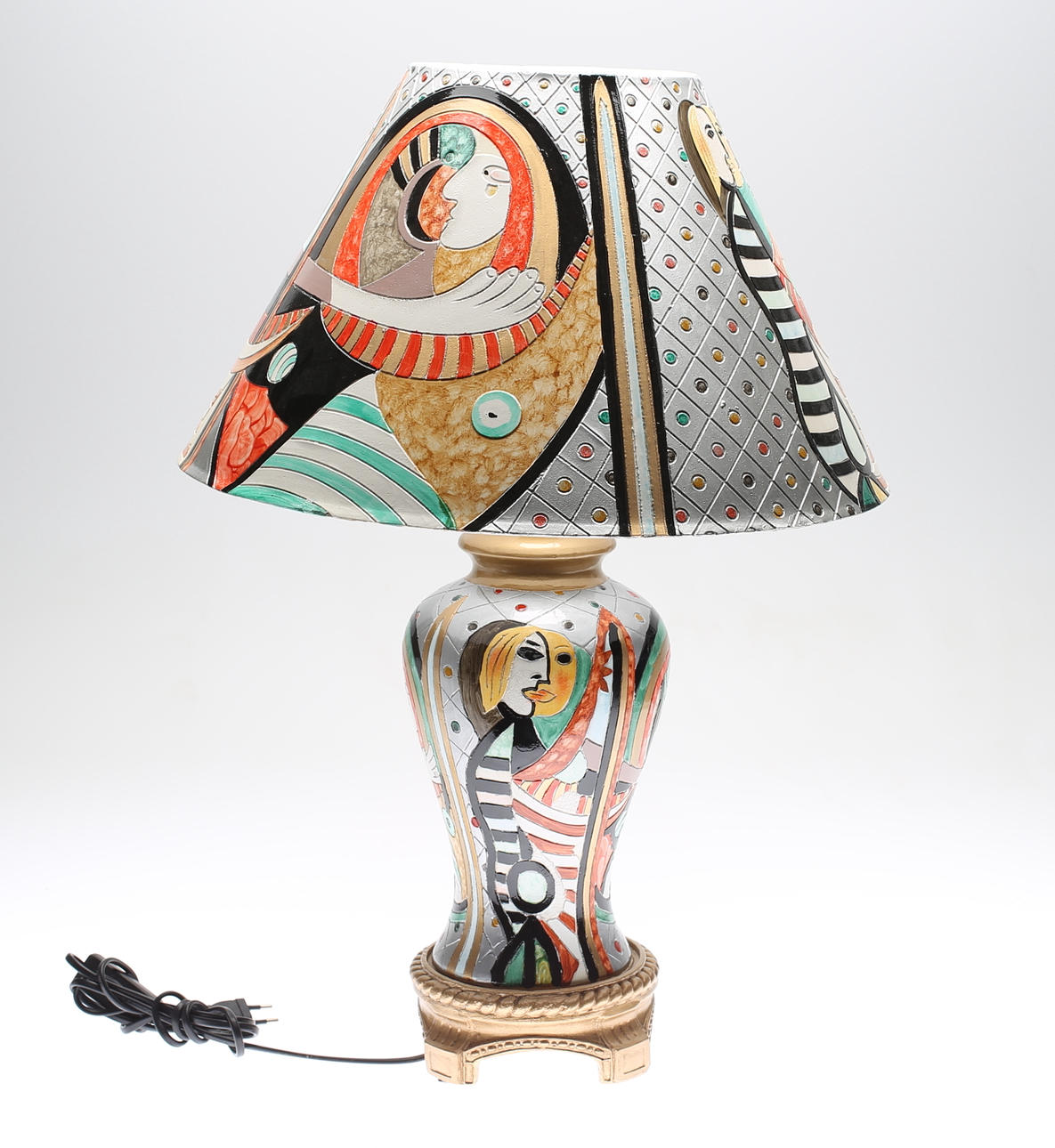 TABLE LAMP, polystone, "Picasso", A-Grossisten, 19/2000s.