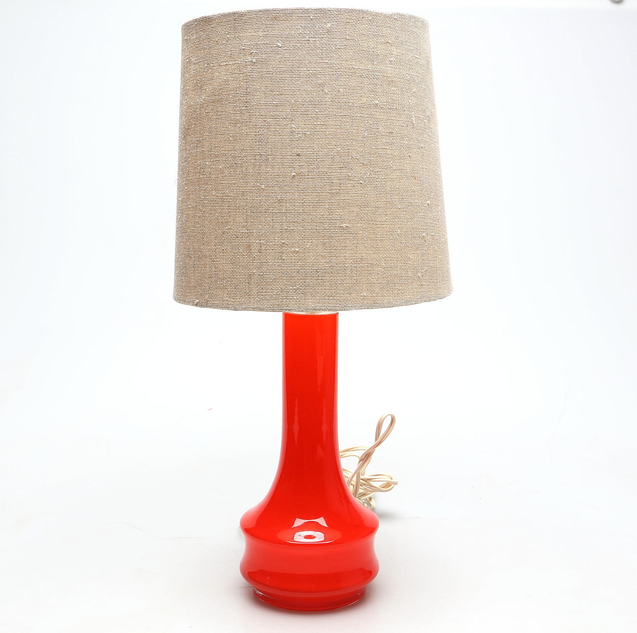 BORDSLAMPA, glas, 1900-talets andra hälft.