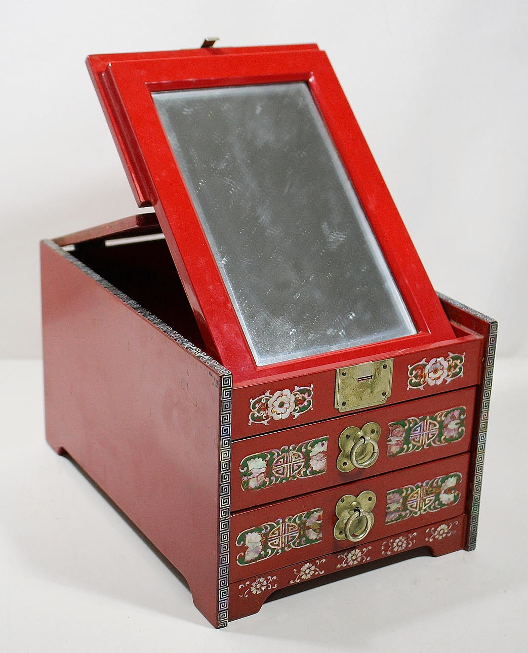 CAJA DE JOYERÍA, madera, asiática.