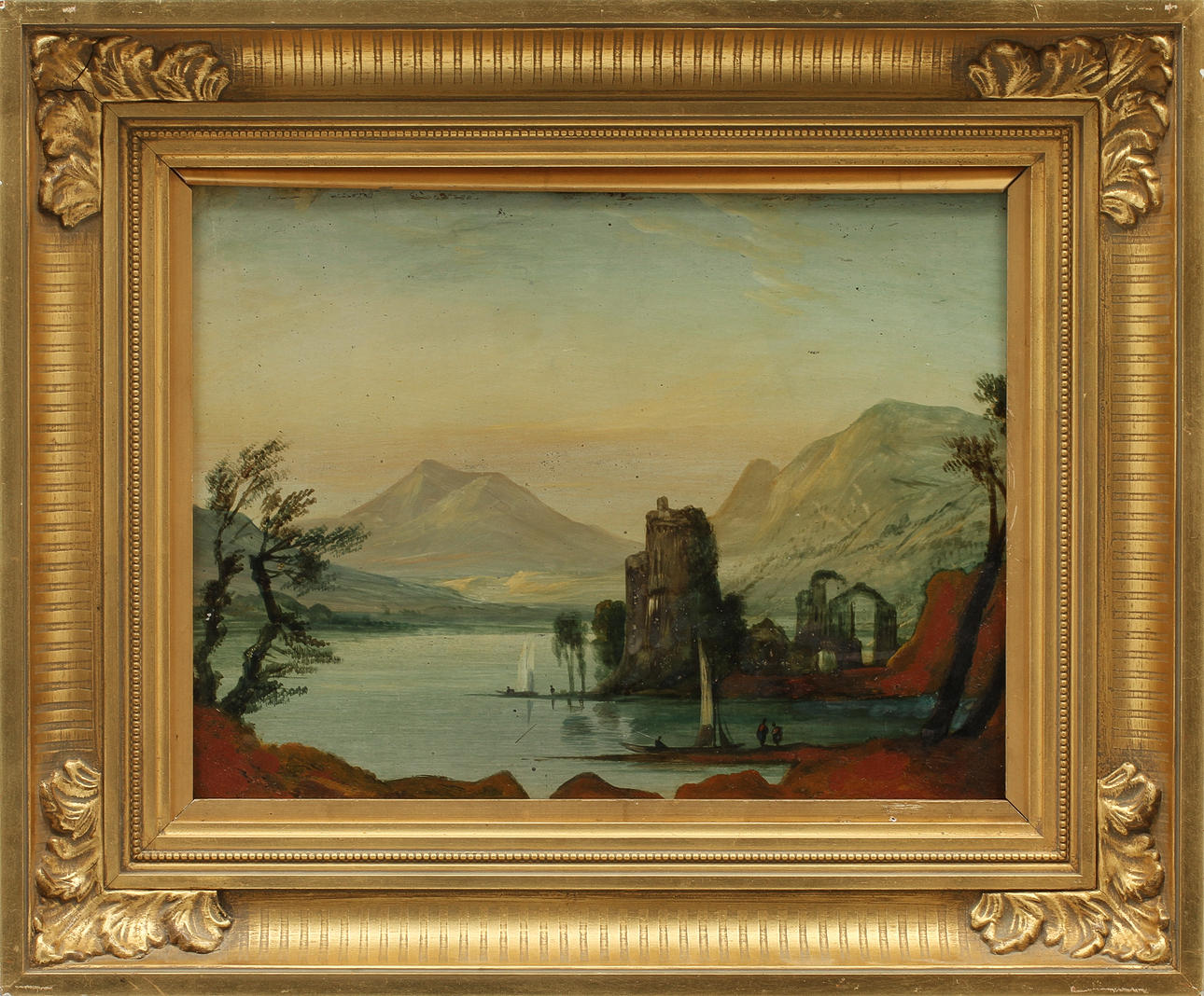 OKÄND KONSTNÄR. Olja på plåt.