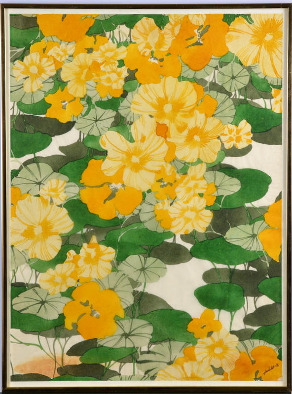 OIDENTIFIERAD KONSTNÄR. Akvarell.