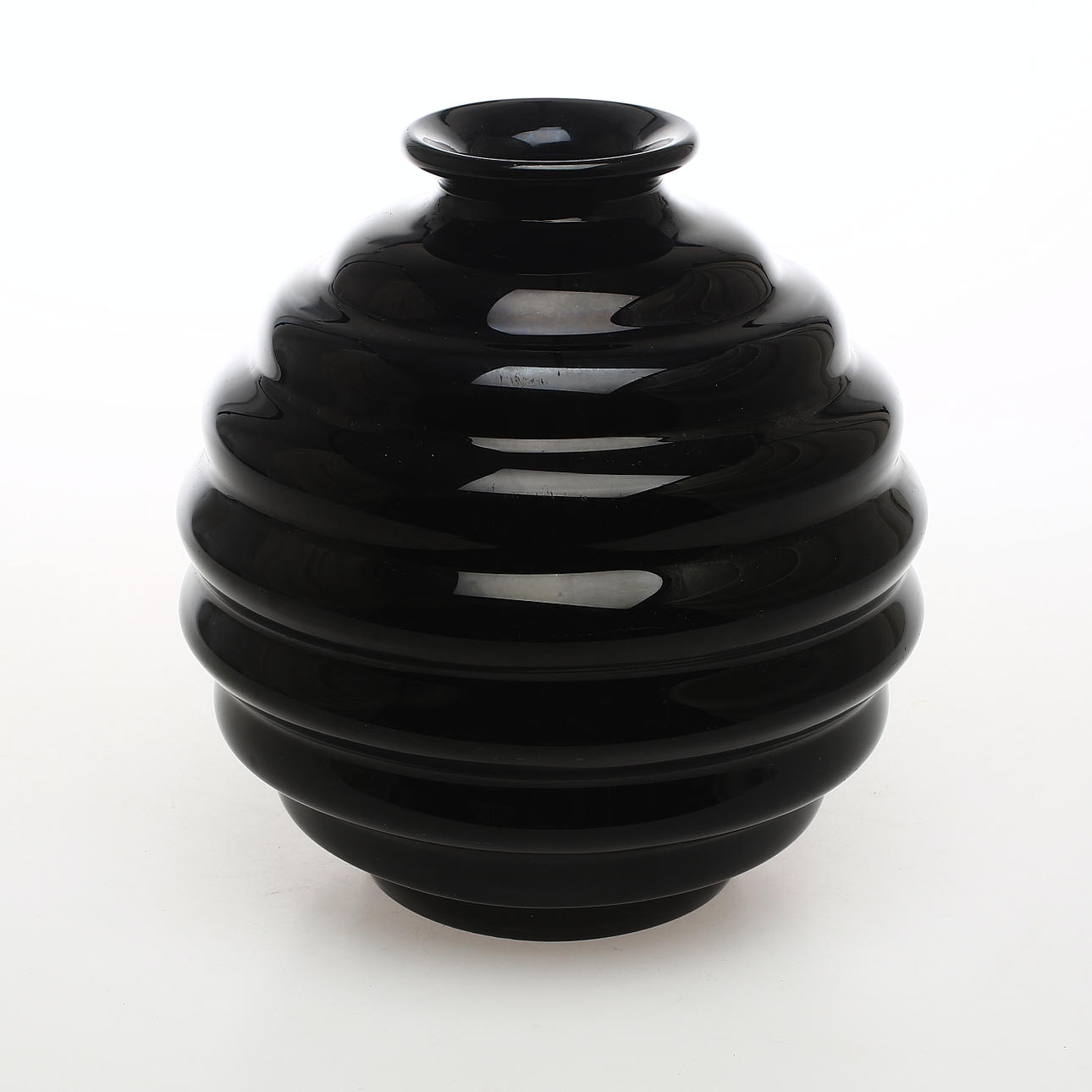 GLOBAL VASE, glass, art deco.