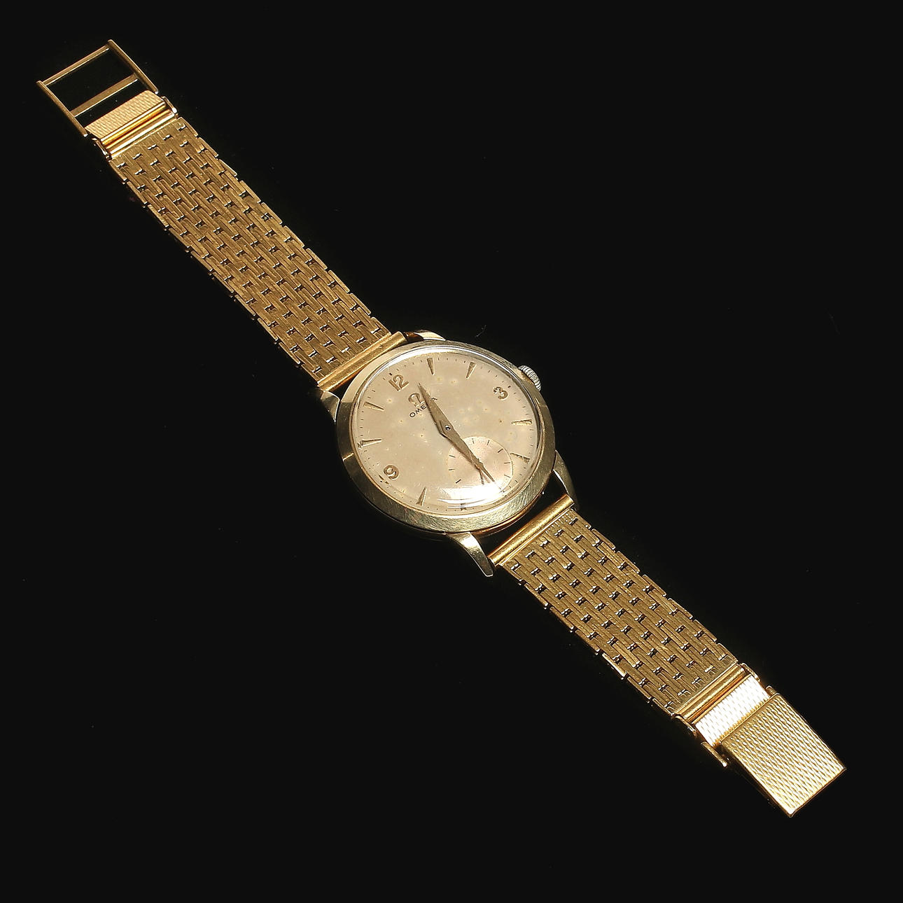 Rannekello, 18k kultaa, Omega, 1950-luku.