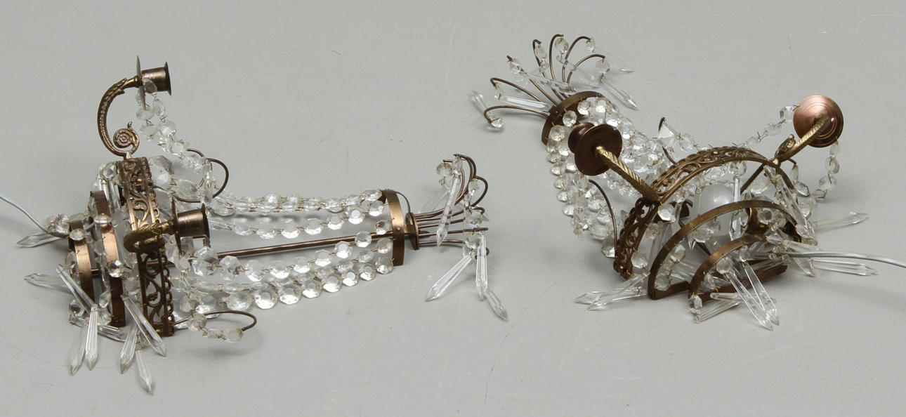 VÄGGLYSTRAR, 1 par, 1900-tal.