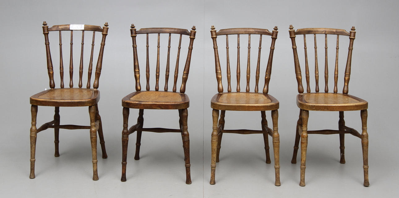 PINNSTOLAR 4 st 1900-talets början.