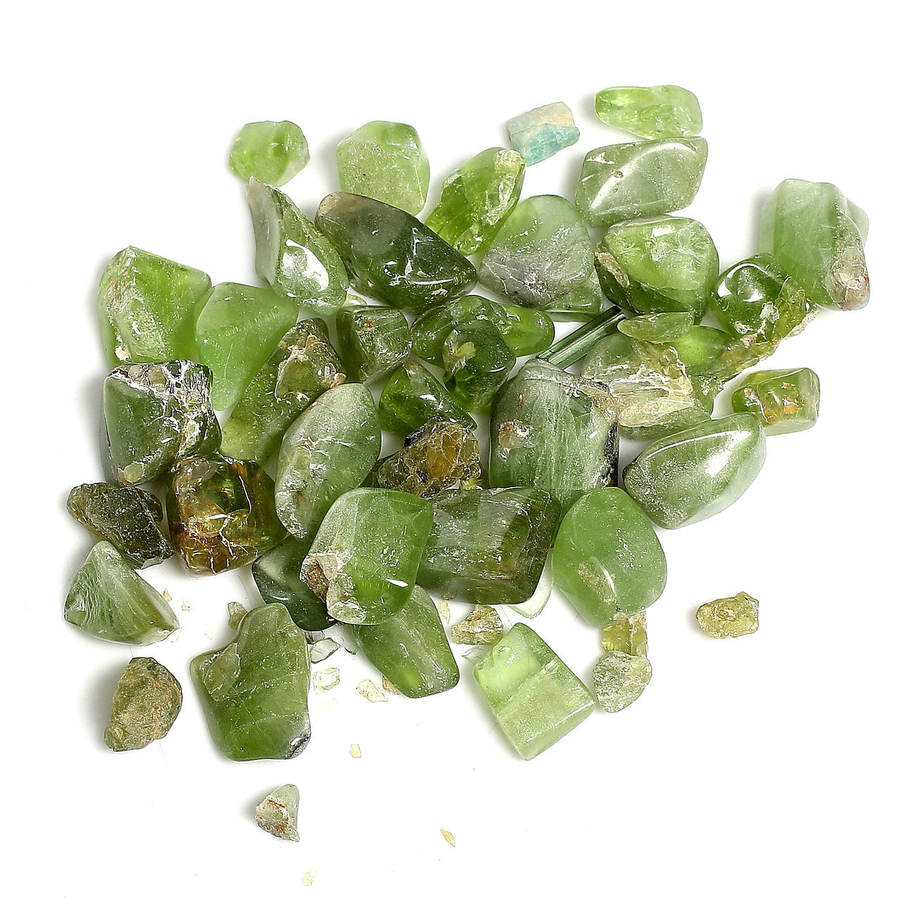 PERIDOTER, 37 st. Vikt 113 gram.
