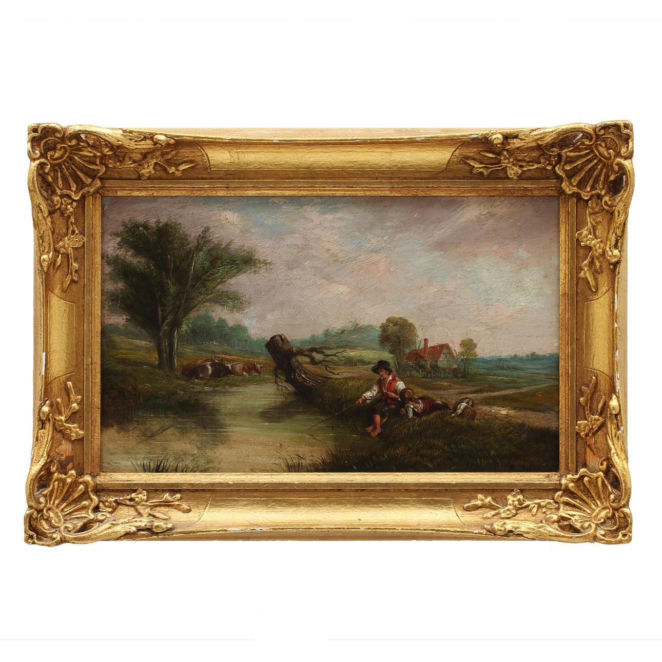 OKÄND KONSTNÄR. Olja på duk.