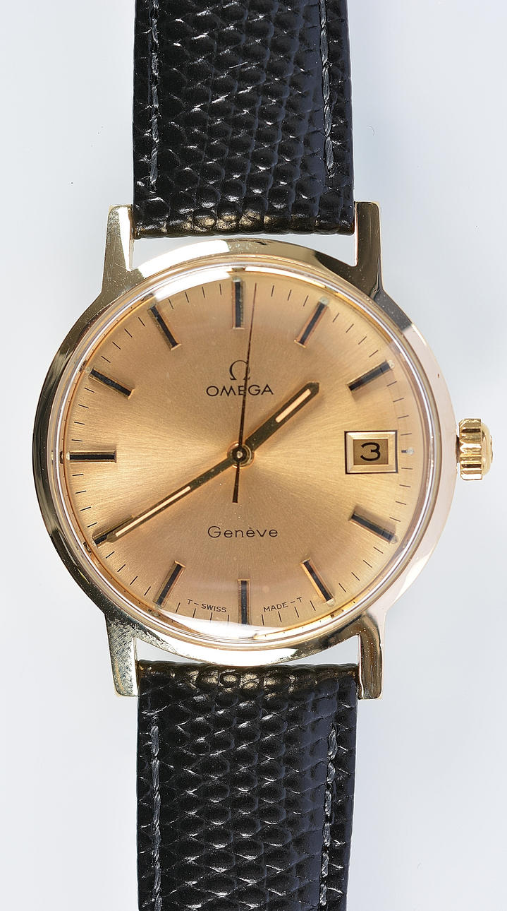 HERRENUHR, Omega Geneve, 18K.