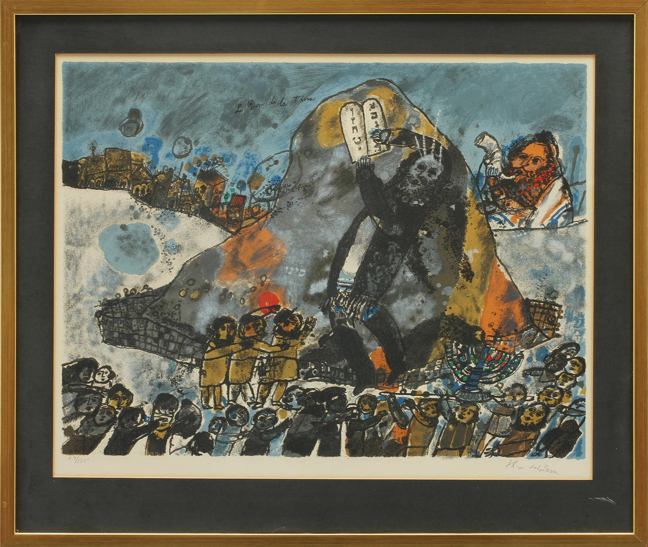 THEO TOBIASSE. Färglitografi, signerad och numrerad 27/135.