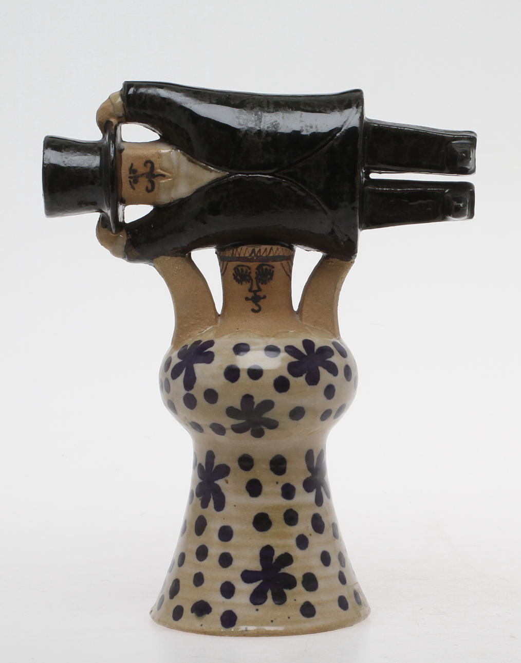 FIGURIN, stengods, "Samhällsdebatten", Lisa Larson, Gustafsberg.