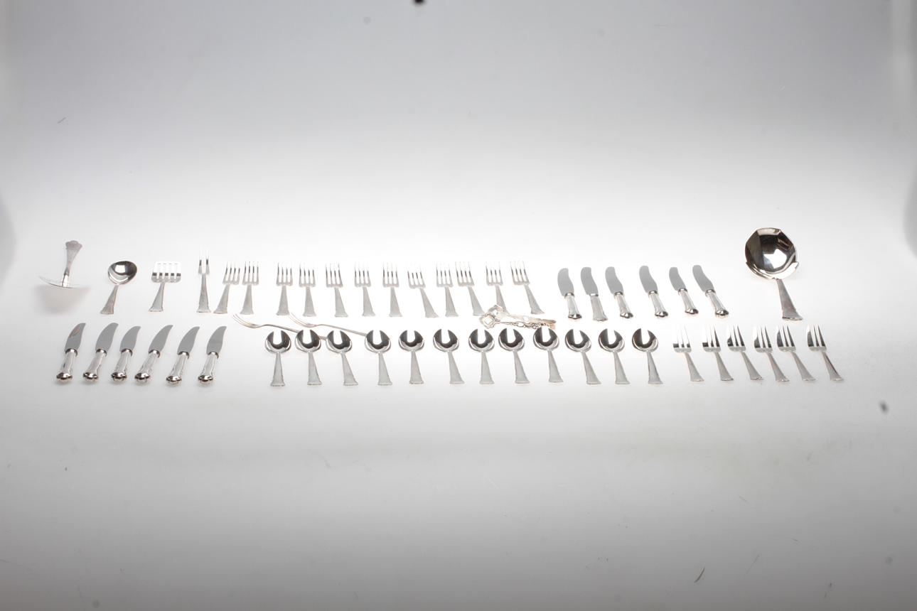 BESTICK, nysilver, "Chippendale", 1900-tal.