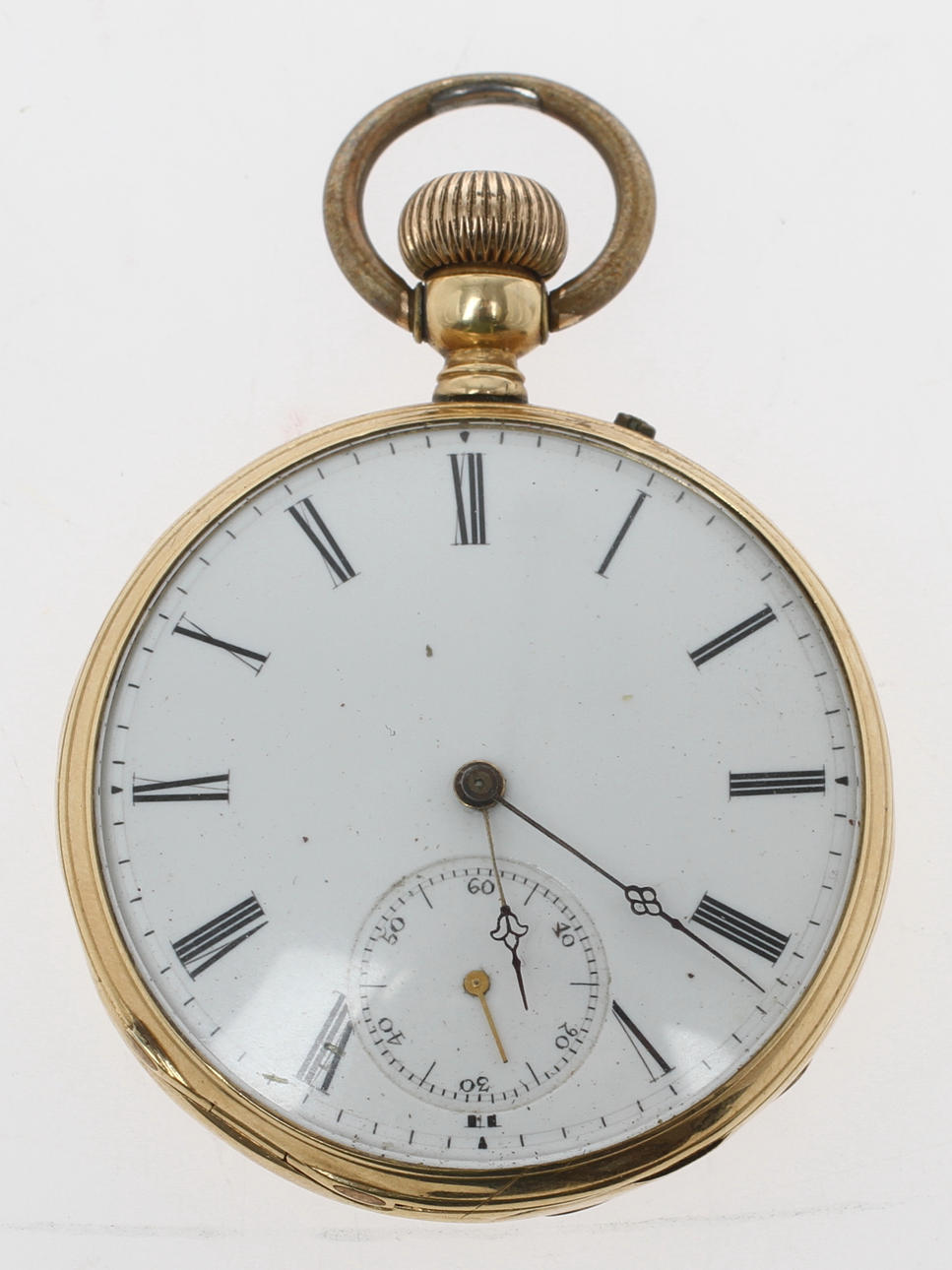 FICKUR, 18k guld. Total vikt (inkl verk och glas) ca 75,5 gram.