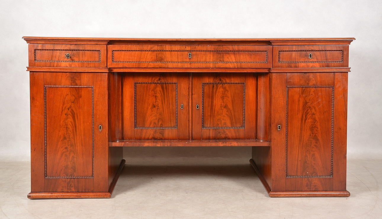 ESCRITORIO, caoba, siglo XIX.