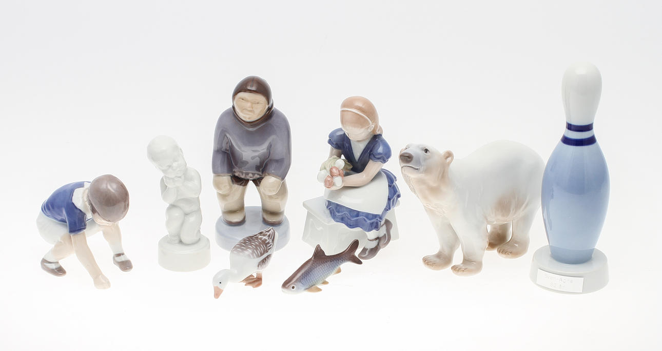 FIGURINER, 8 st, Bing & Gröndahl.