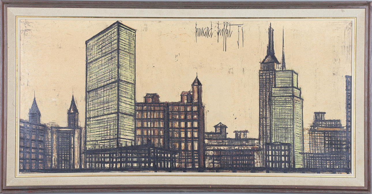 AFTER BERNARD BUFFET. print, 'New York'.