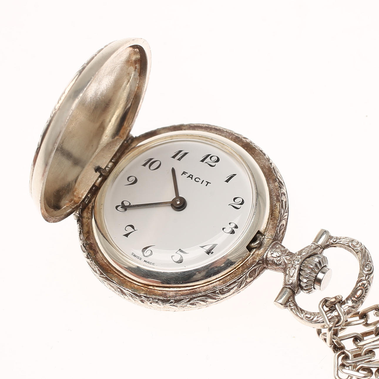 HALSKEDJA MED KLOCKA, Facit.