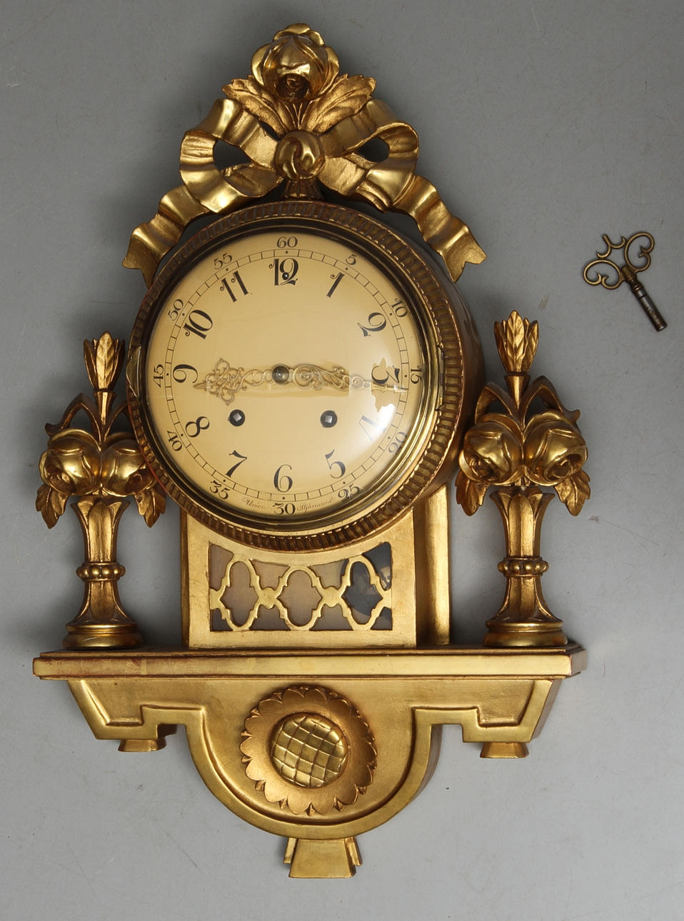 VÄGGPENDYL, märkt Urfabriken Union Stjärnsund, 1900-tal.