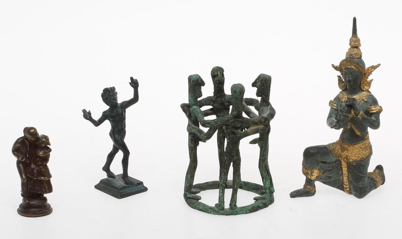 FIGURINER, brons, 1900-tal.