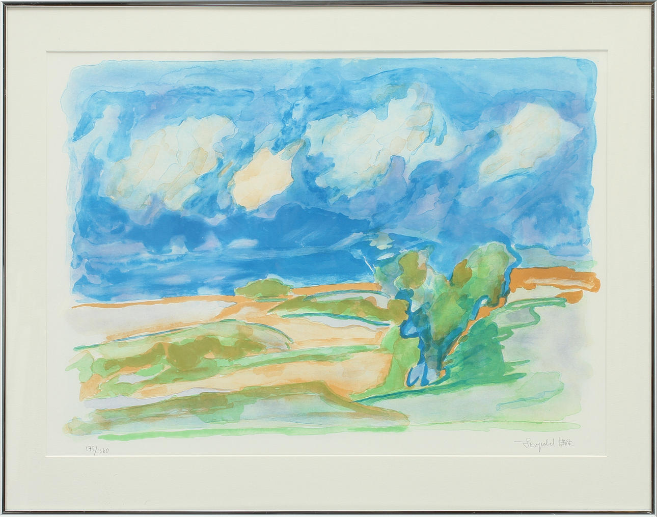 LEOPOLD FARE. Färglitografier, 2 st, signerade och numrerade.