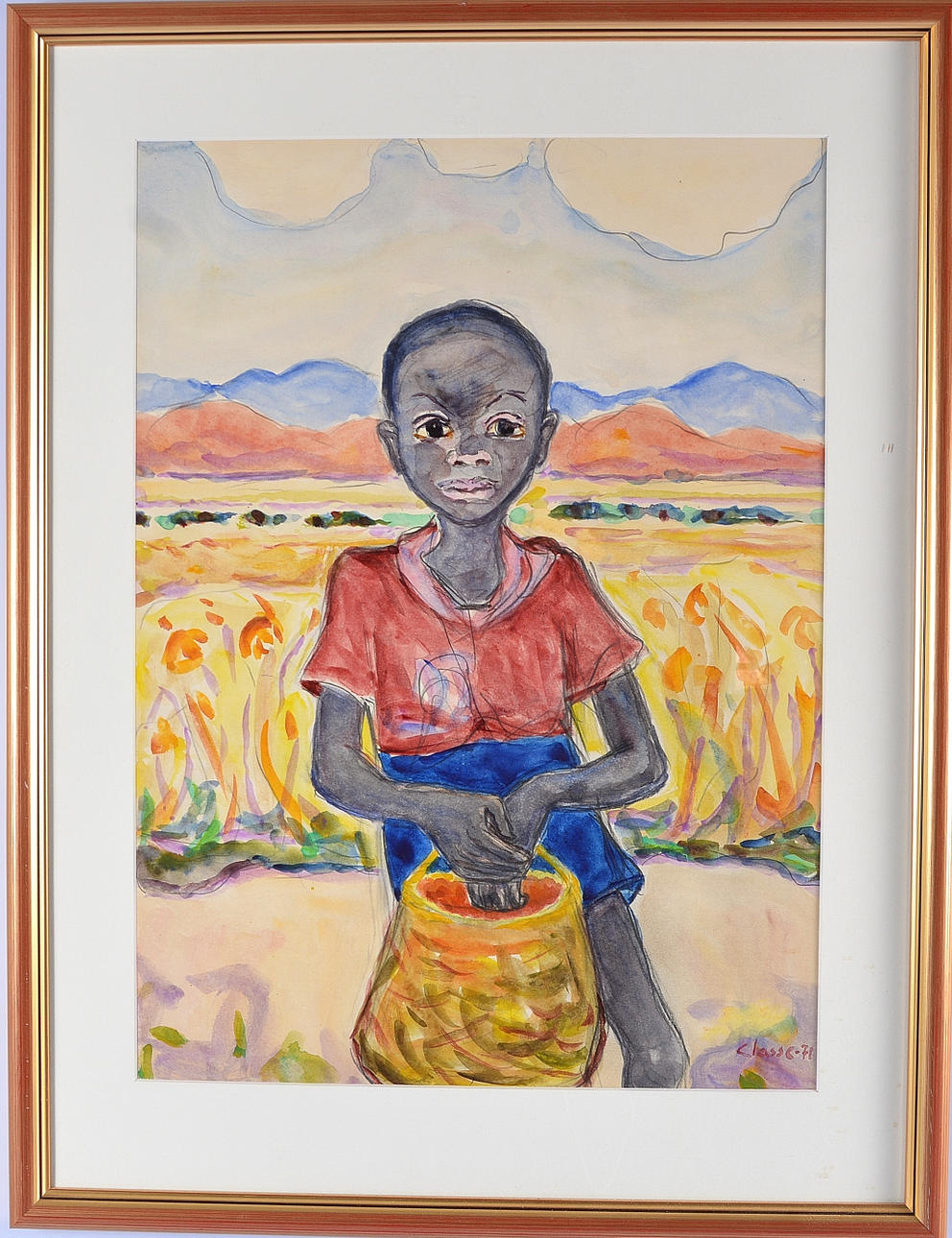 CLASSE CAMPBELL. Akvarell.