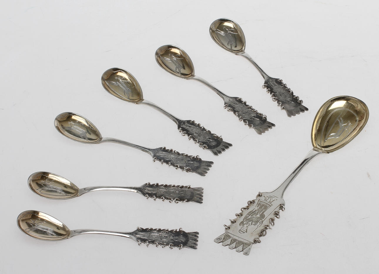 SKEDAR, silver, stmpl COP Haparanda, 1952-53. Tot vikt 105 gram.