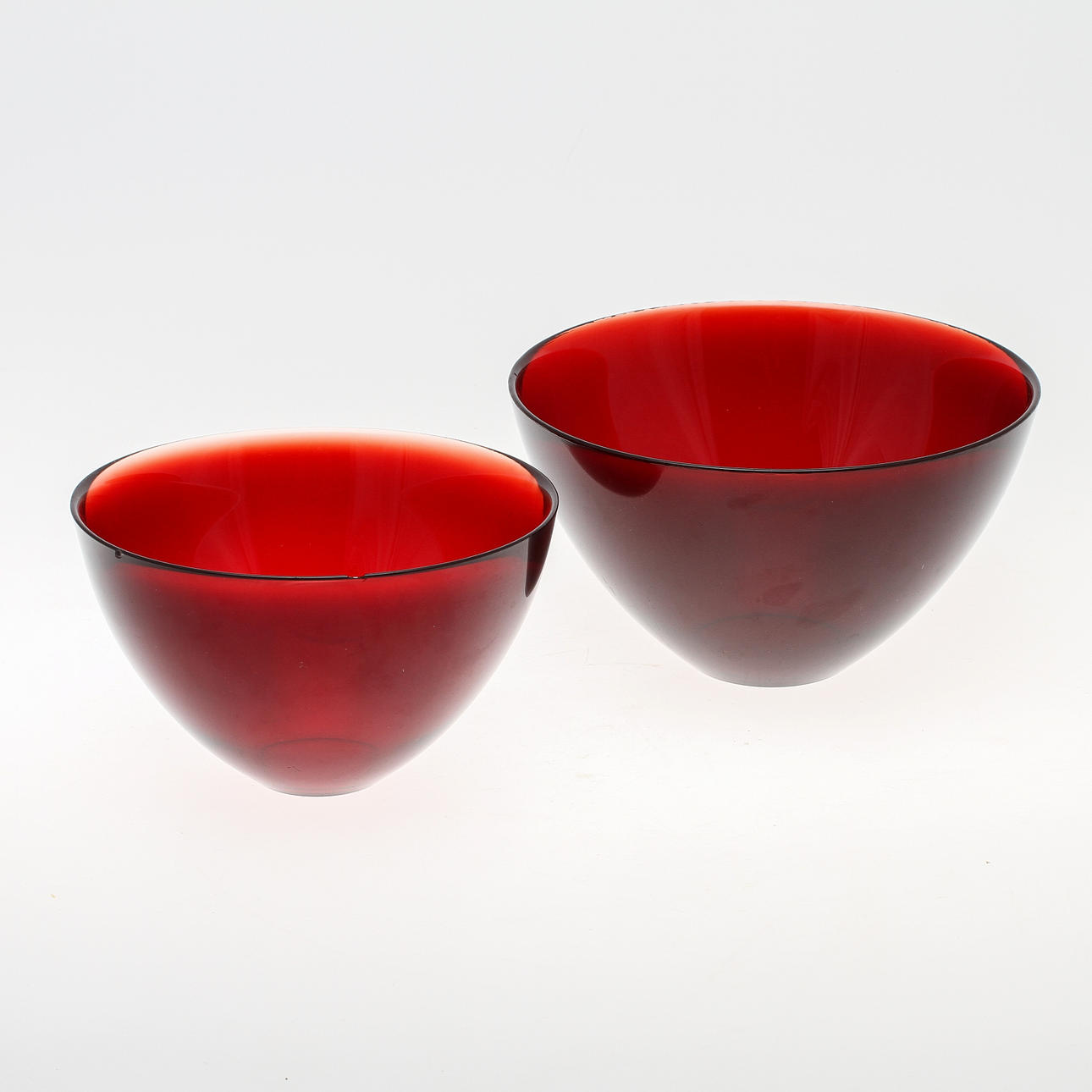 SKÅLAR, 2 st, "Fuga", Orrefors.