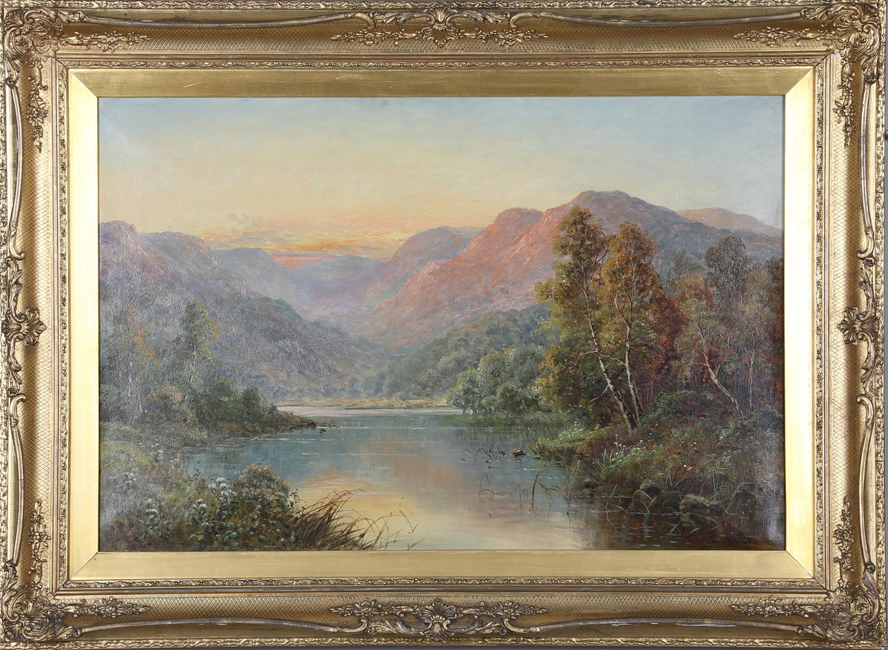 CHARLES LEADER. oil on canvas, signed.